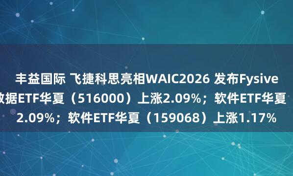 丰益国际 飞捷科思亮相WAIC2026 发布Fysiverse物理世界模型；大数据ETF华夏（516000）上涨2.09%；软件ETF华夏（159068）上涨1.17%